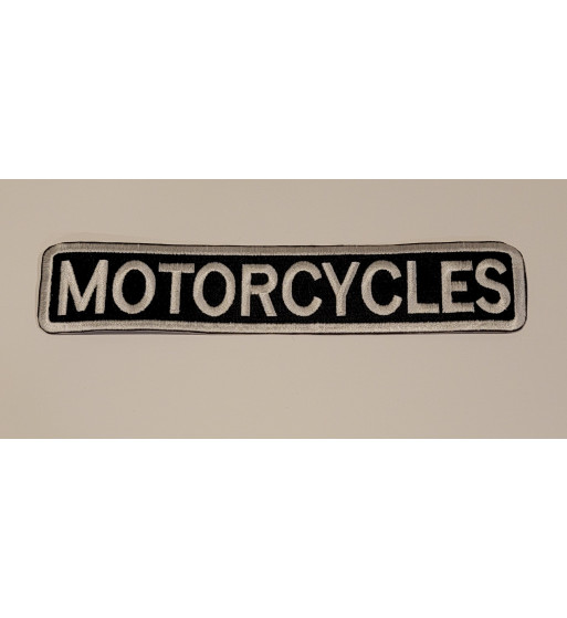 Motorcycles banner patch 8 inch