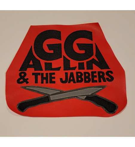 GG Allin and the Jabbers red shield back patch 11 inch