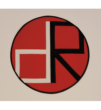 drastically Reduced round logo back patch 10 inch