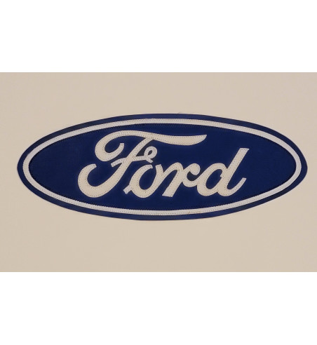 Ford logo oval back patch 12 inch