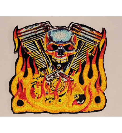Harley Davidson Evo skull patch 5 inch Harley Davidson Evo skull patch 5 inch