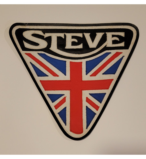 Steve union jack patent plate 11 inch