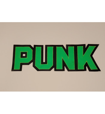 Punk green/black back patch 12 inch