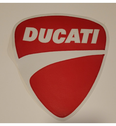 Ducati red white back patch 9 inch