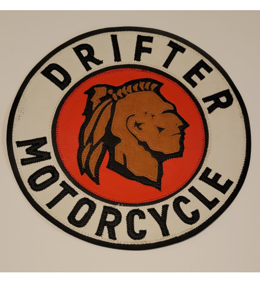 Kawasaki Drifter round back patch 9.5 inch Kawasaki Drifter round back patch 9.5 inch
