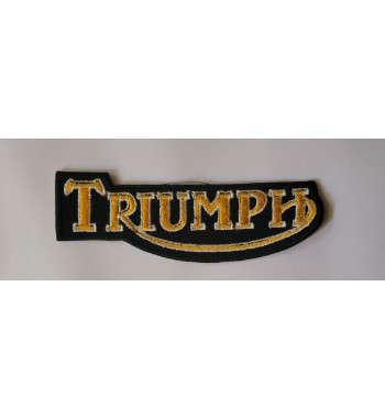 Triumph gold logo patch 4 inch