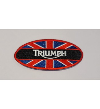Triumph Union Jack oval patch 4 inch