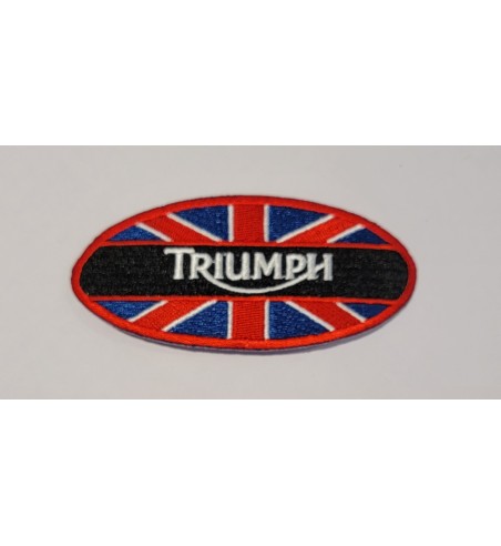 Triumph Union Jack oval patch 4 inch