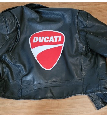 Ducati red white back patch 9 inch