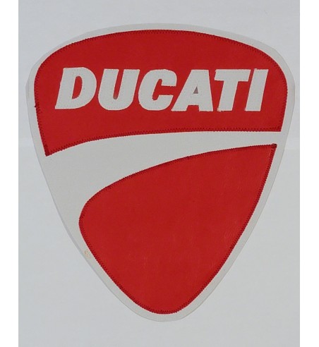 Ducati red white back patch 9 inch