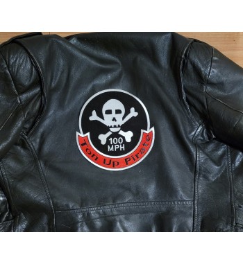 Ton Up Pirate back patch 9 inch