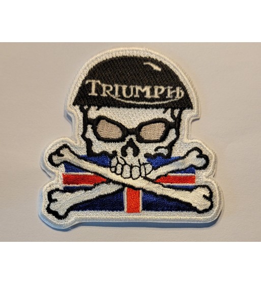 Triumph skull patch 3 inch