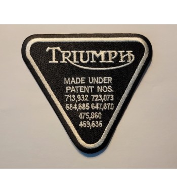 Triumph patent plate patch 4.5 inch