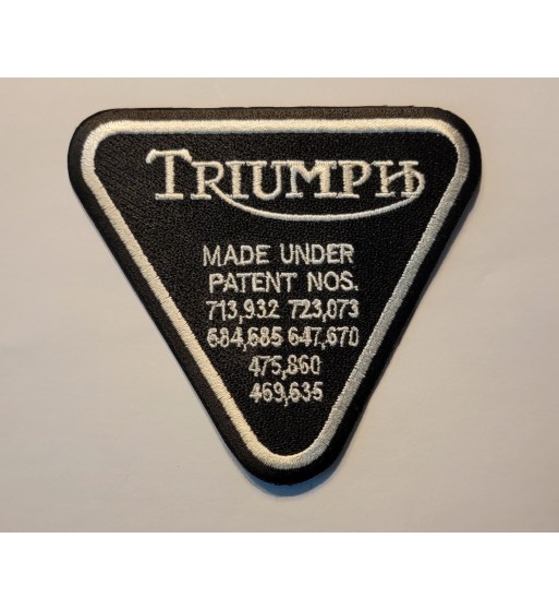 Triumph patent plate patch 4.5 inch