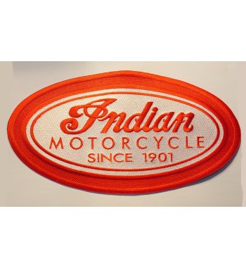 Indian red oval back patch 11 inch