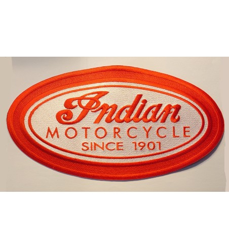 Indian red oval back patch 11 inch