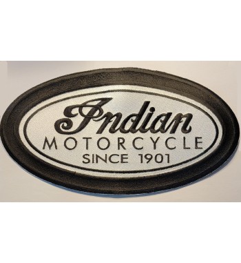 Indian black oval back patch 11 inch