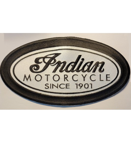 Indian black oval back patch 11 inch