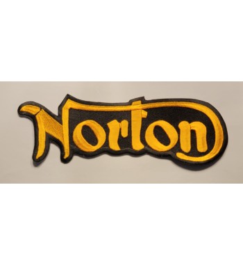 Norton 8 inch gold logo patch