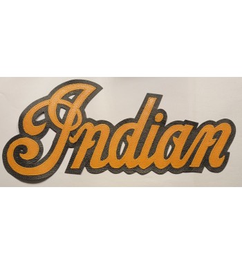 Indian logo gold back patch 13 inch