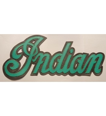 Indian logo green back patch 13 inch