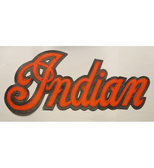 Indian logo red back patch 13 inch