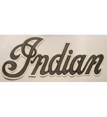 Indian logo black back patch 13 inch