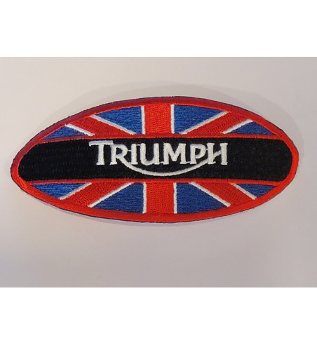 Triumph Union Jack oval patch 4 inch