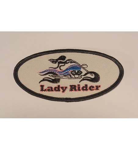 Lady Rider oval patch 4 inch
