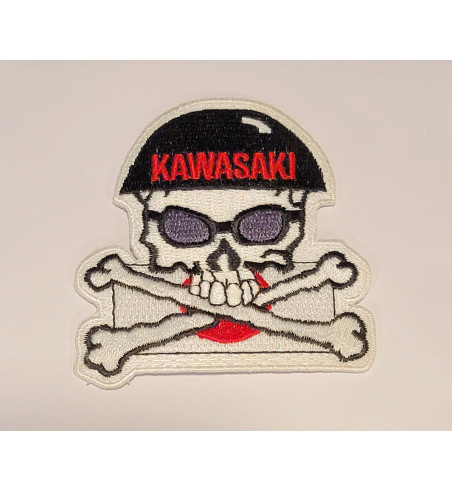 Kawasaki skull patch 3 inch