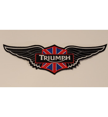 Triumph black wing patch 12 inch