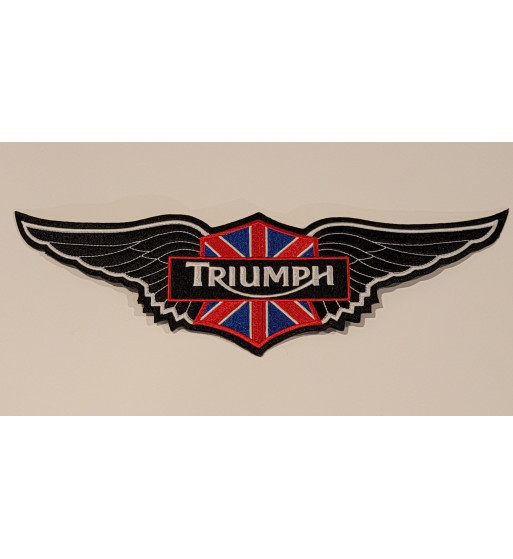 Triumph black wing patch 12 inch Triumph black wing patch 12 inch