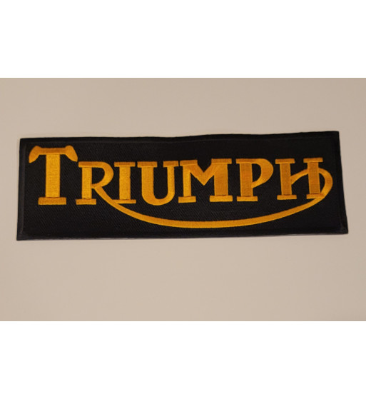 Triumph gold/blk back patch 11 inch